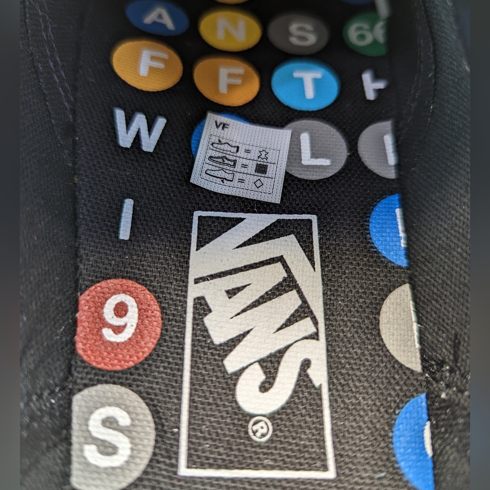 Vans Old Skool NYC 66 Subway Black Leather Fashion Casual Sneakers sz Women's 7 - Picture 8 of 11